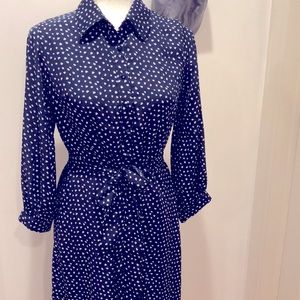 Fashion Union Petit Button Down Long Sleeve Dress